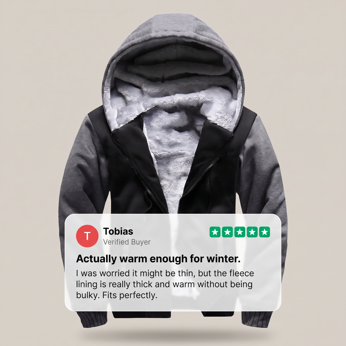 CORMAC VESTE EN POLAIRE ÉPAISSE