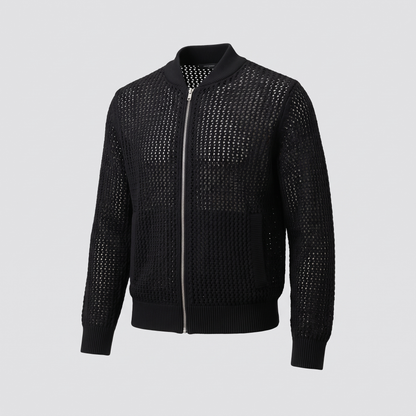 GWENDOLINE VESTE EN TRICOT AJOURÉ