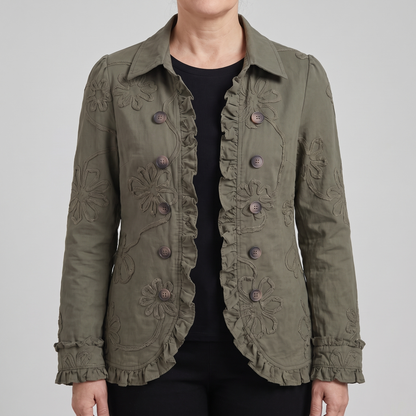 CORDELIA VESTE À BORDURES FLORALES