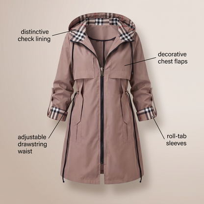 ISOBEL MANTEAU IMPERMÉABLE À CAPUCHE