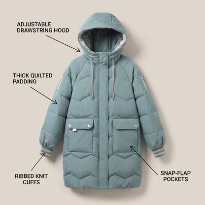FLORENCE MANTEAU D’HIVER HAUT DE GAMME
