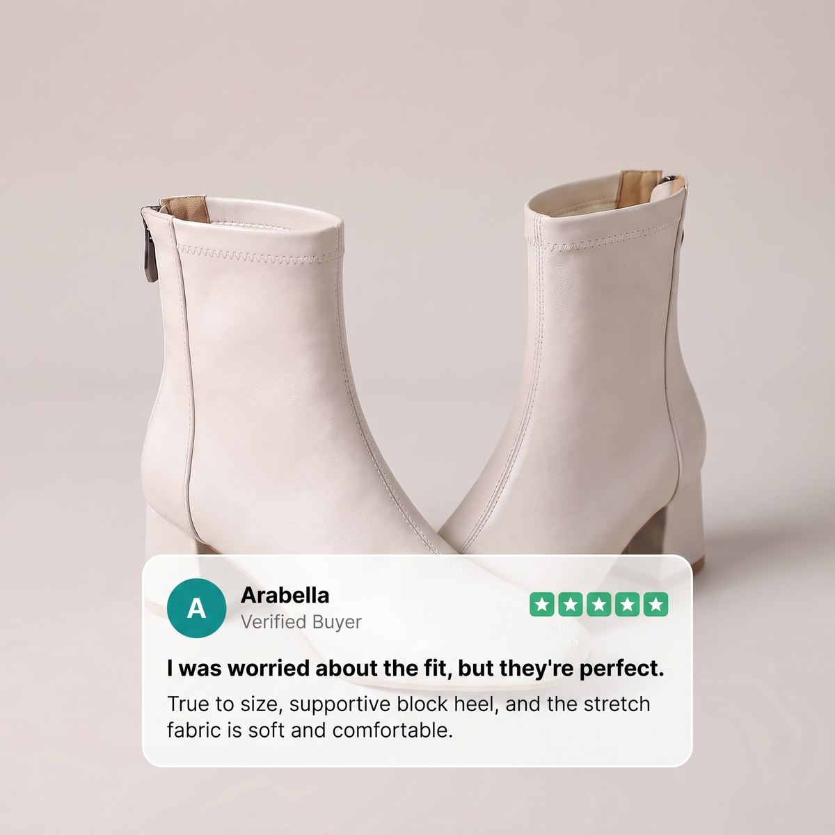 ROSALIE BOTTES EN CUIR