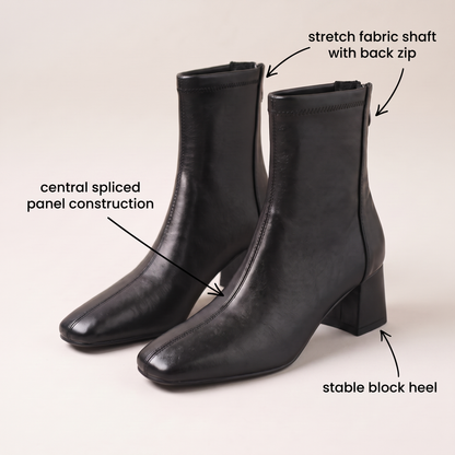 ROSALIE BOTTES EN CUIR