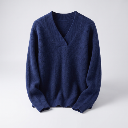 CAMILLE CHANDAIL DOUILLET EN TRICOT À COL EN V