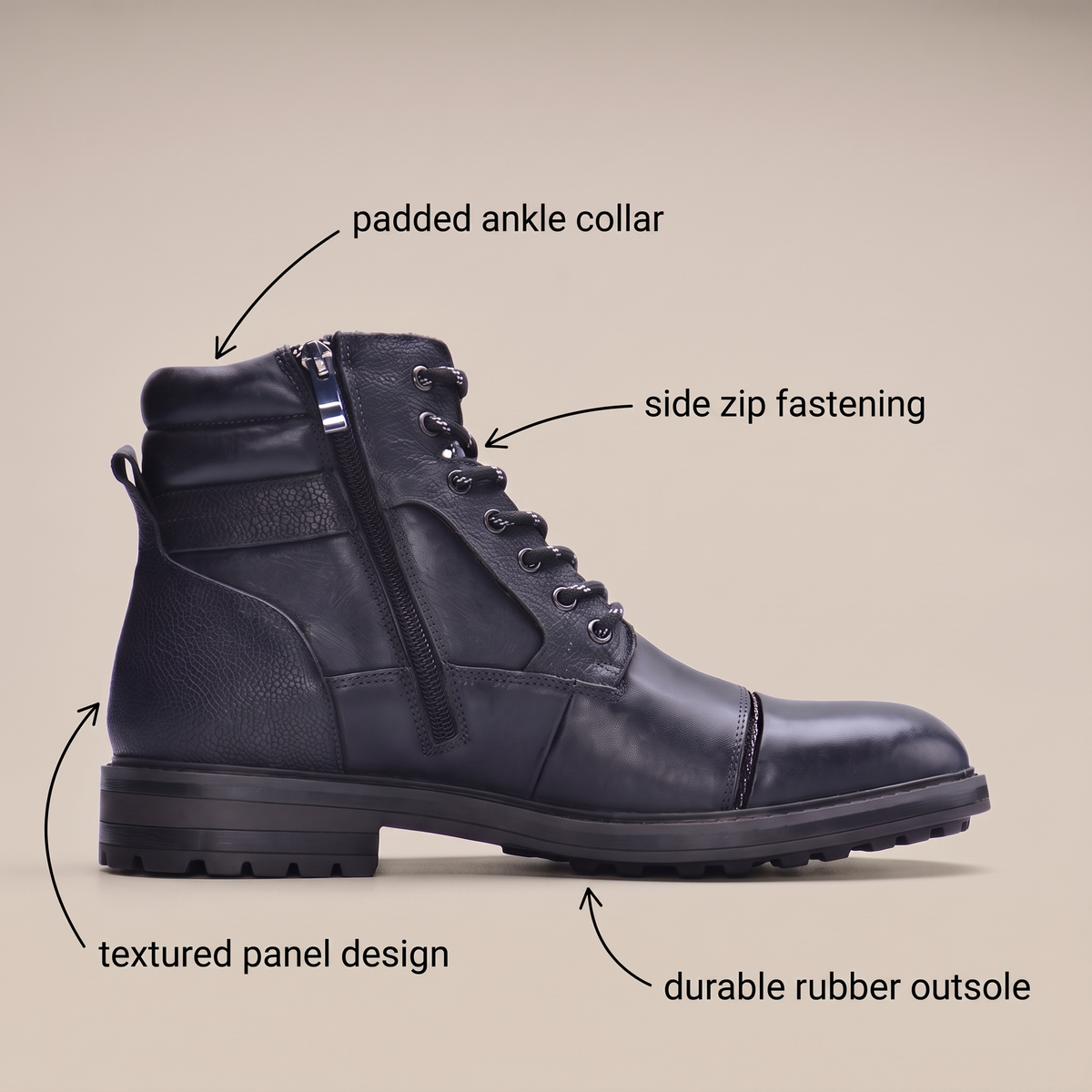 FITZROY BOTTINES EN CUIR
