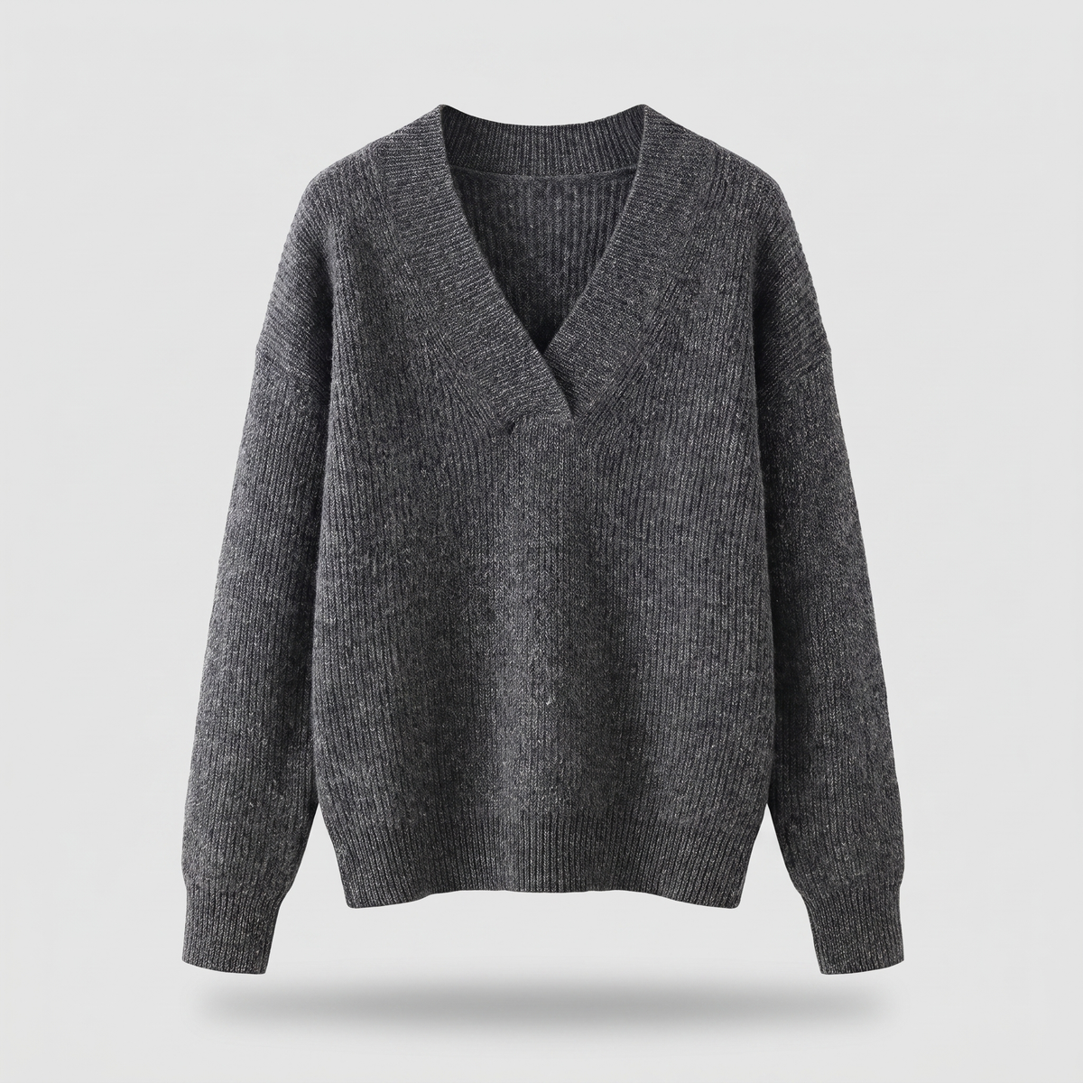 CAMILLE CHANDAIL DOUILLET EN TRICOT À COL EN V