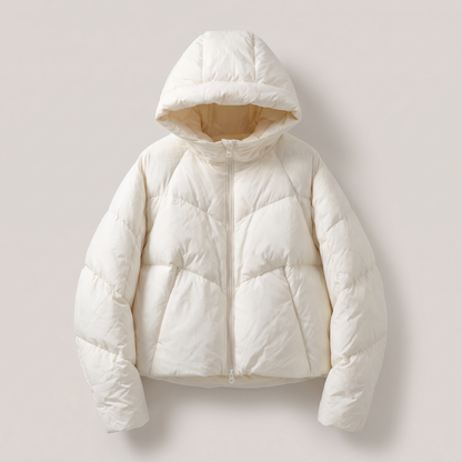 ELARA MANTEAU MATELASSÉ À CAPUCHE