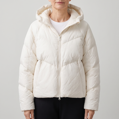 ELARA MANTEAU MATELASSÉ À CAPUCHE