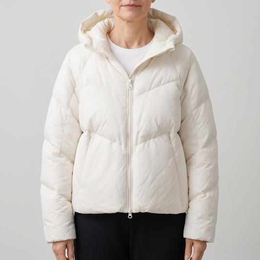 ELARA MANTEAU MATELASSÉ À CAPUCHE