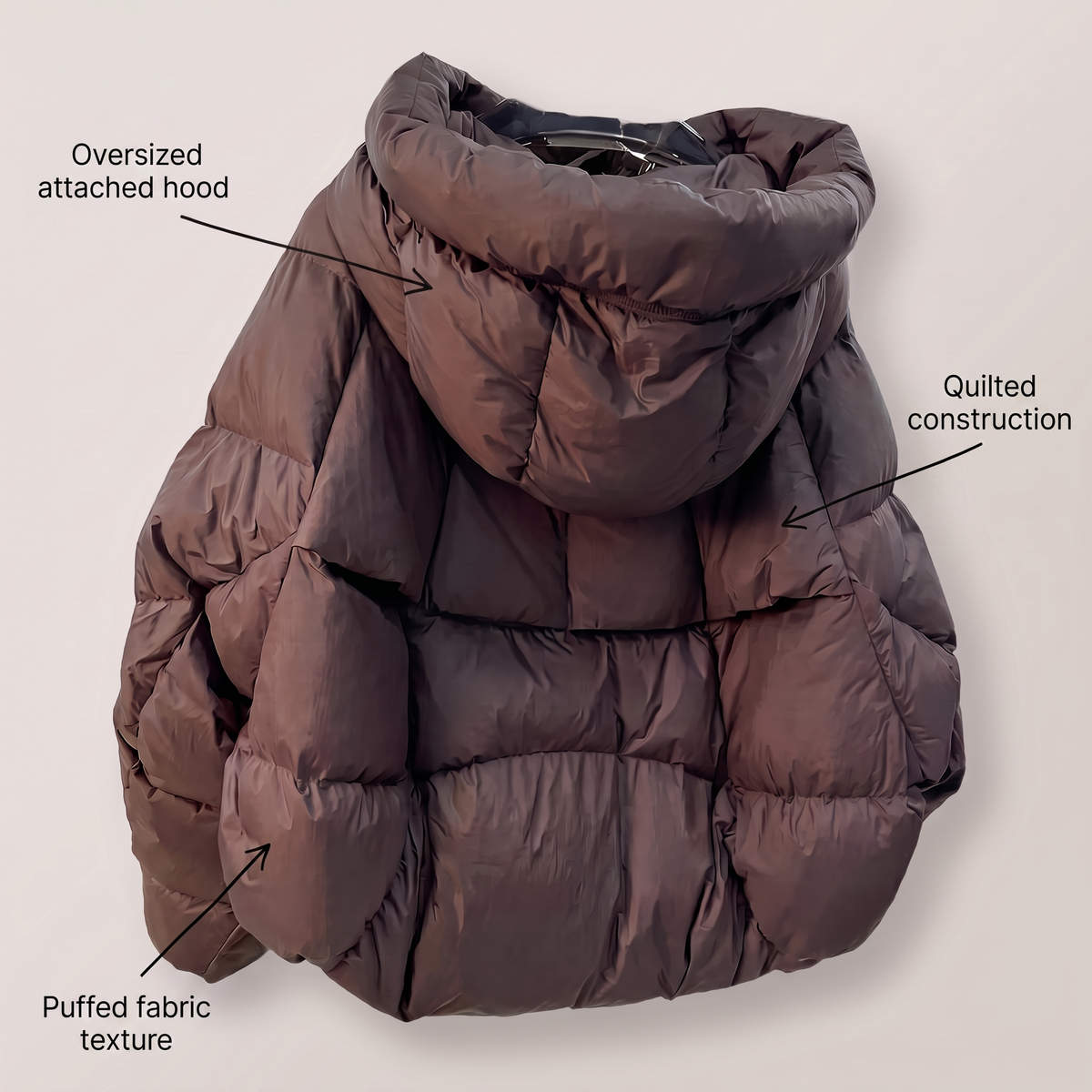 ELARA MANTEAU MATELASSÉ À CAPUCHE