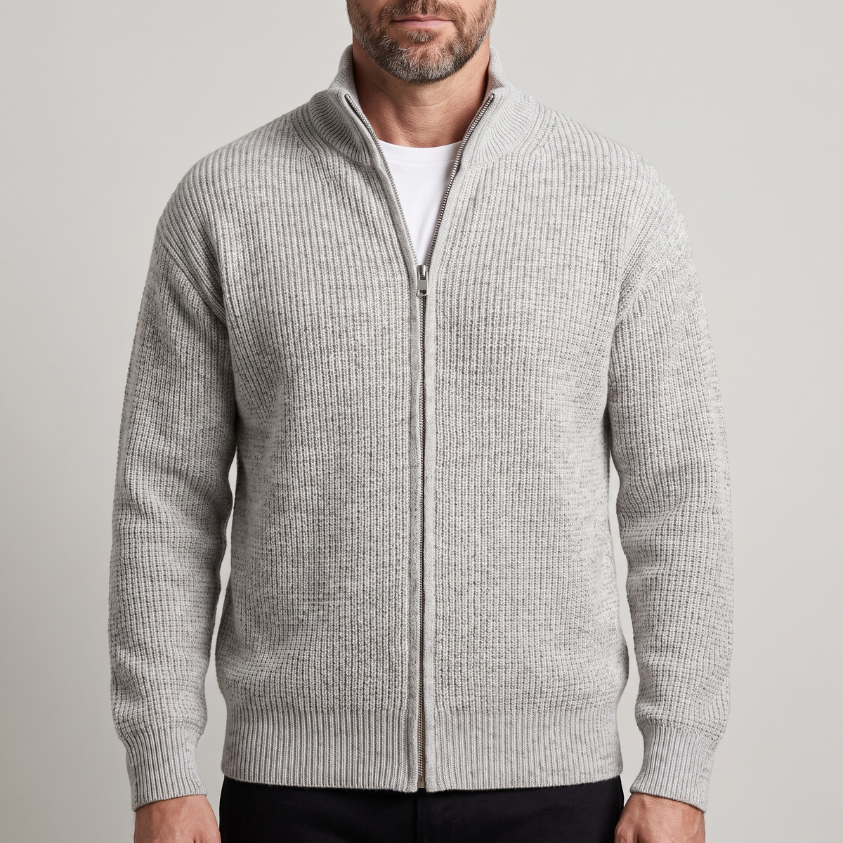 HOLLIS CARDIGAN HABILLÉ-DÉCONTRACTÉ À FERMETURE ÉCLAIR