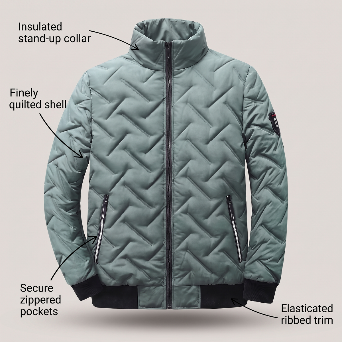 BELLINGHAM BLOUSON AVIATEUR MATELASSÉ
