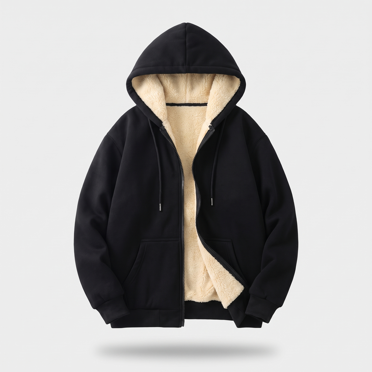 VESTE À CAPUCHE DOUBLÉE TEDDY