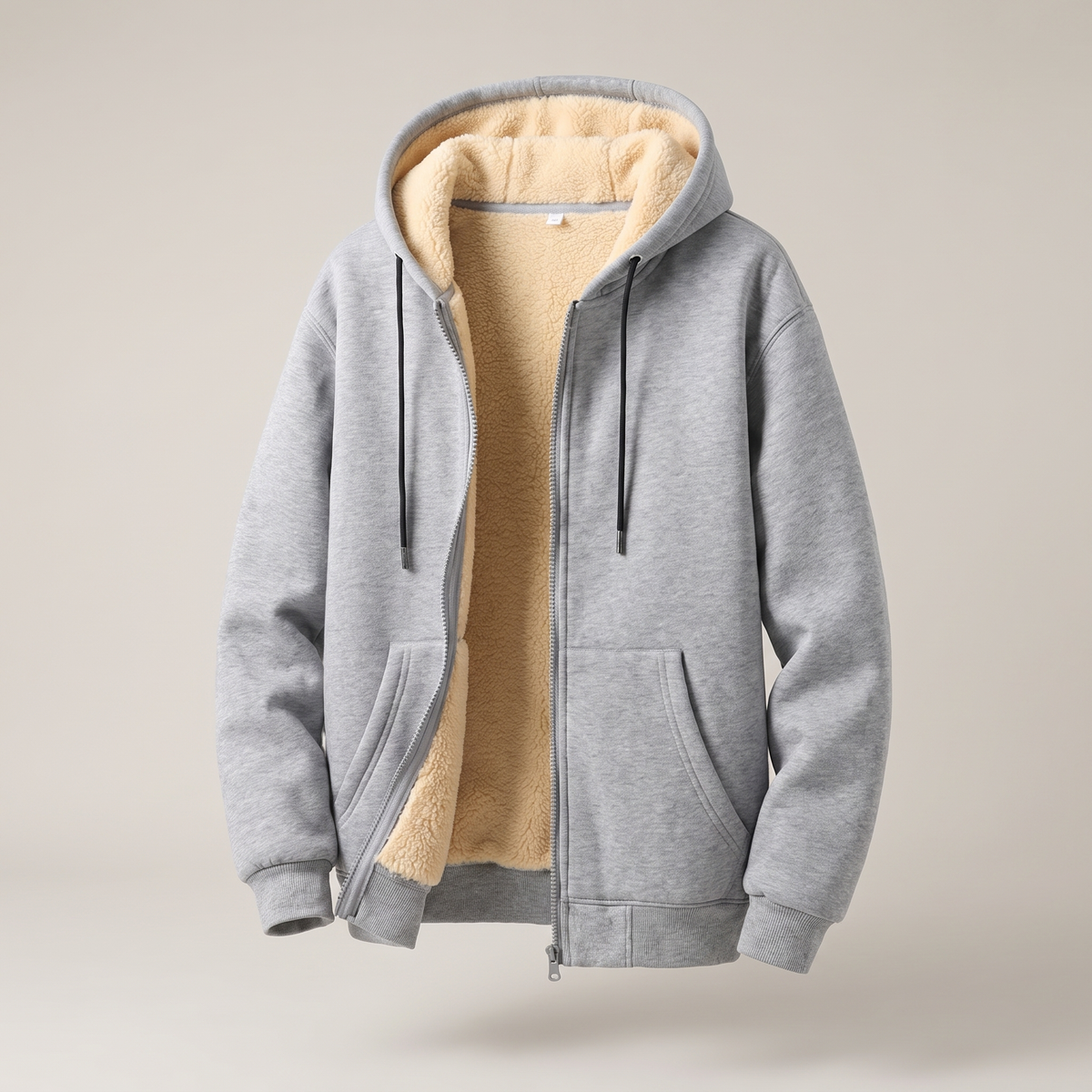VESTE À CAPUCHE DOUBLÉE TEDDY