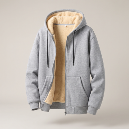 VESTE À CAPUCHE DOUBLÉE TEDDY