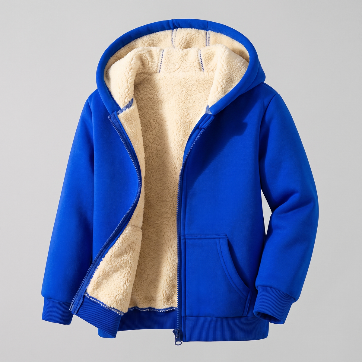 VESTE À CAPUCHE DOUBLÉE TEDDY