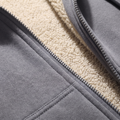 VESTE À CAPUCHE DOUBLÉE TEDDY