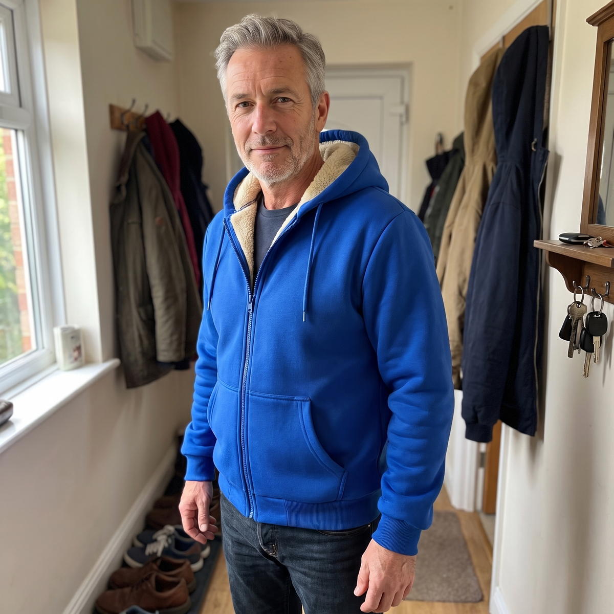 VESTE À CAPUCHE DOUBLÉE TEDDY