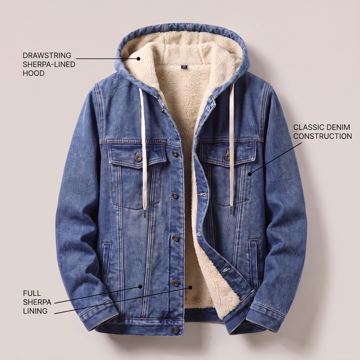 REDFORD VESTE EN JEAN CLASSIQUE