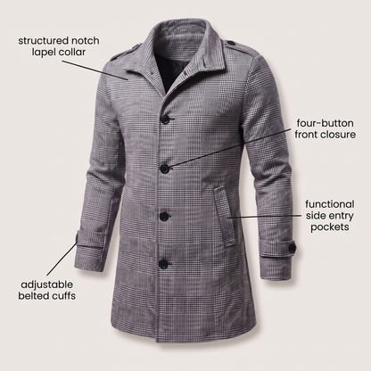 WESTBURY VESTE CLASSIQUE À CARREAUX