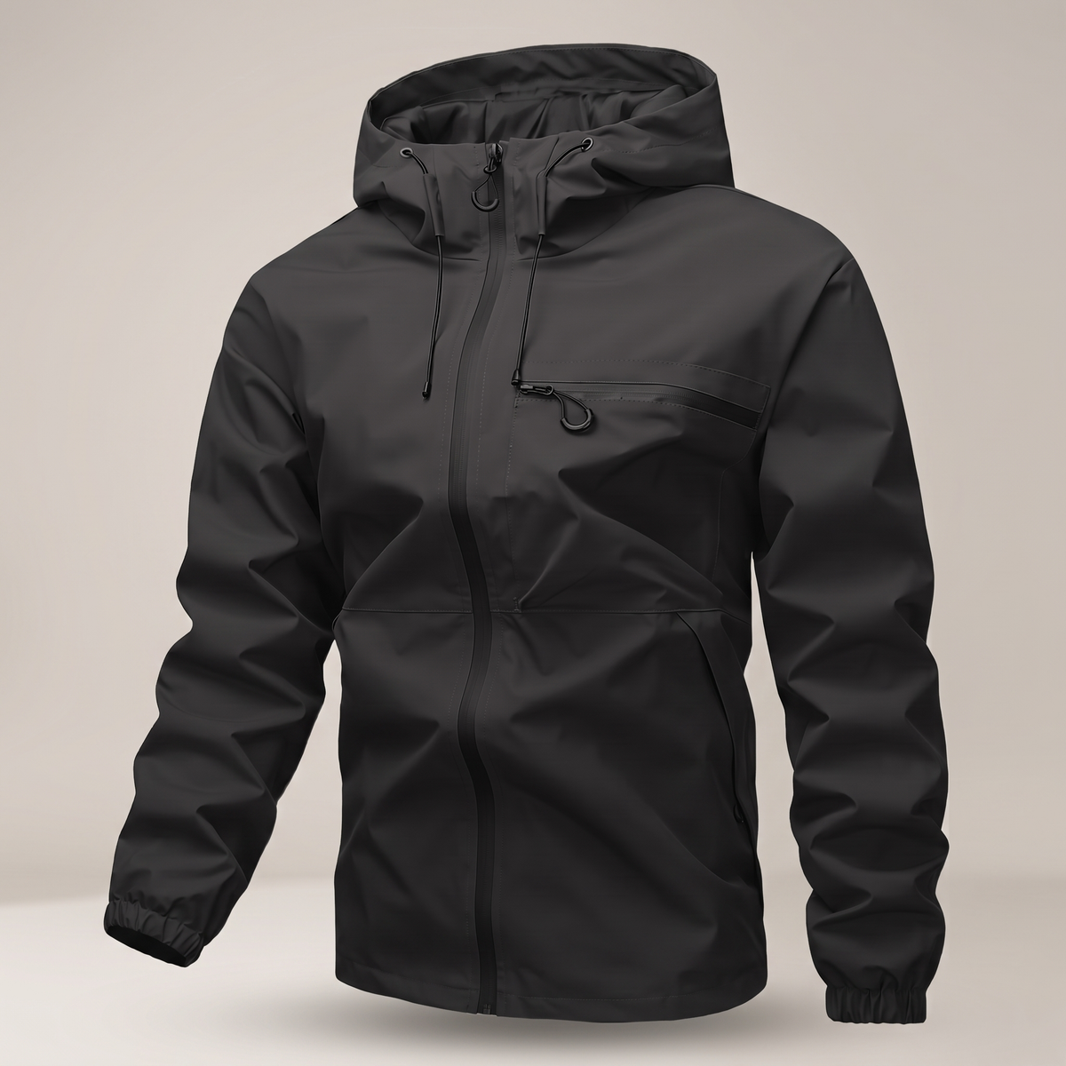 MANTEAU IMPERMÉABLE ESSENTIEL À CAPUCHE