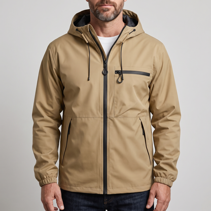 MANTEAU IMPERMÉABLE ESSENTIEL À CAPUCHE