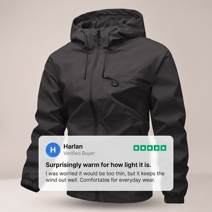 MANTEAU IMPERMÉABLE ESSENTIEL À CAPUCHE