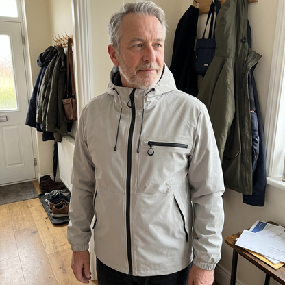 MANTEAU IMPERMÉABLE ESSENTIEL À CAPUCHE