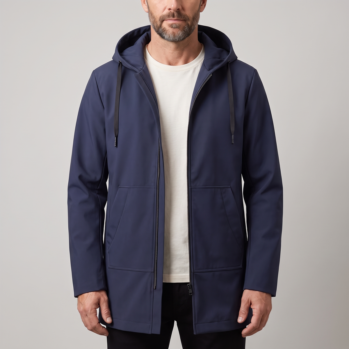 VESTE D’EXTÉRIEUR FONCTIONNELLE À CAPUCHE