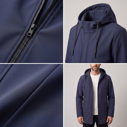 VESTE D’EXTÉRIEUR FONCTIONNELLE À CAPUCHE