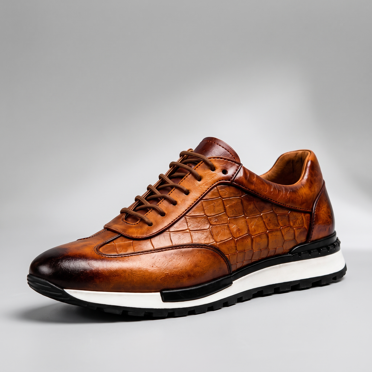 LORENZO BASKETS EN CUIR