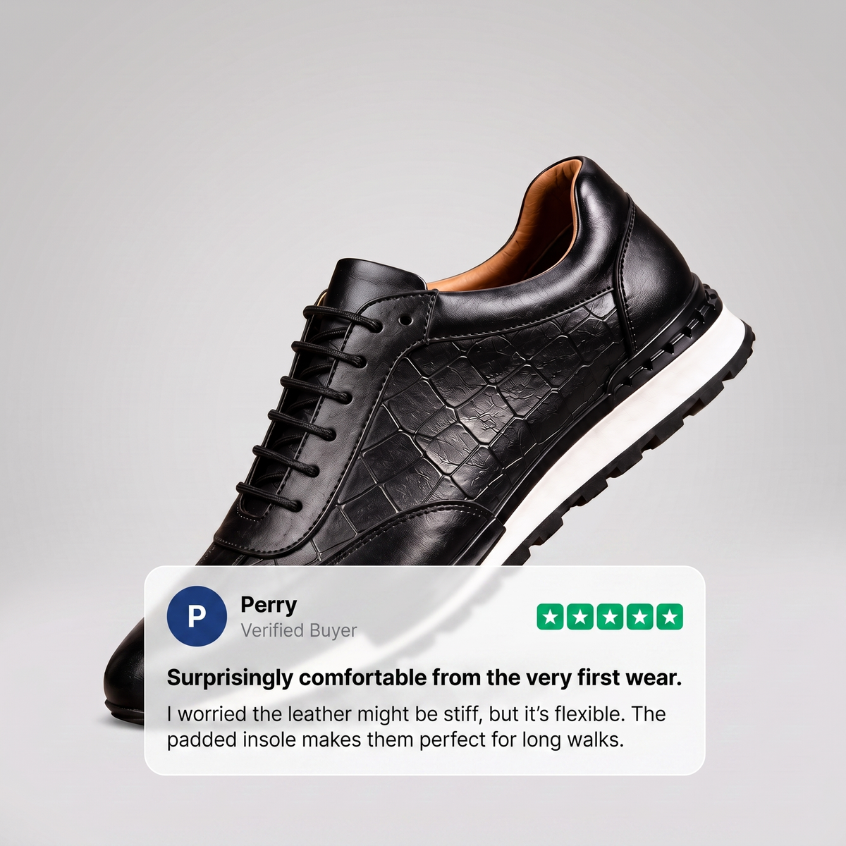 LORENZO BASKETS EN CUIR