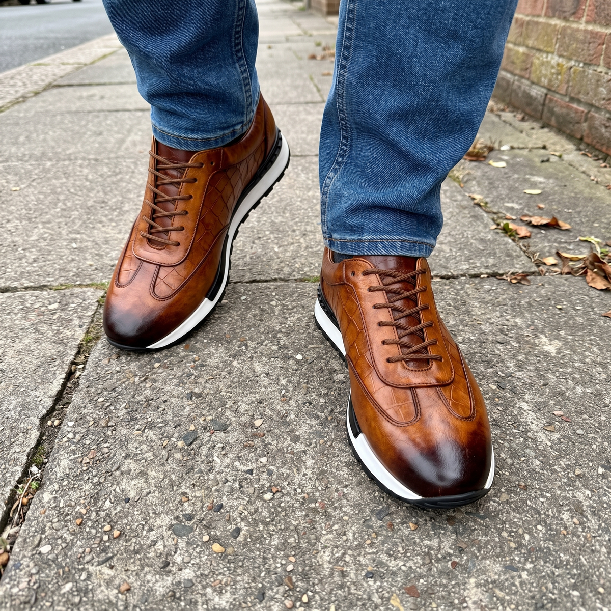 LORENZO BASKETS EN CUIR