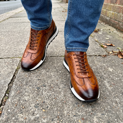 LORENZO BASKETS EN CUIR