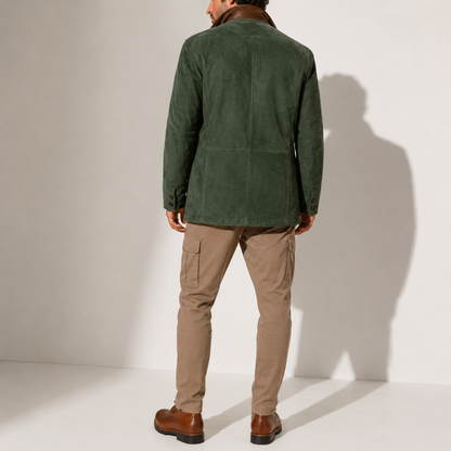 VESTE D’HIVER EFFET SUÈDE À COL MONTANT