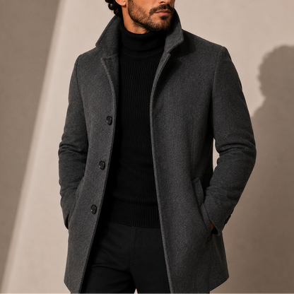 MANTEAU D’HIVER AJUSTÉ À COL MONTANT