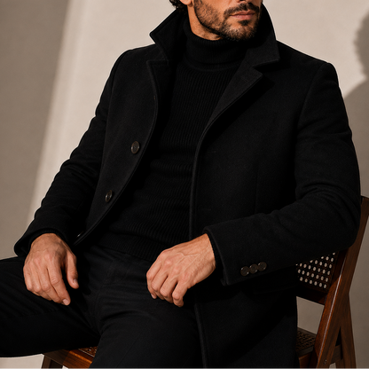 MANTEAU D’HIVER AJUSTÉ À COL MONTANT