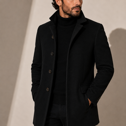 MANTEAU D’HIVER AJUSTÉ À COL MONTANT