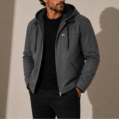 VESTE À CAPUCHE DOUBLÉE DE POLAIRE