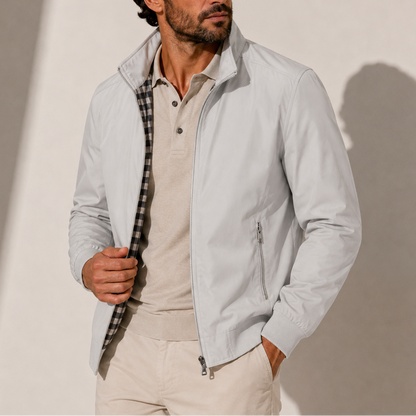 BLOUSON AVIATEUR LÉGER À COL MONTANT