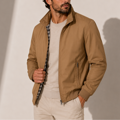 BLOUSON AVIATEUR LÉGER À COL MONTANT
