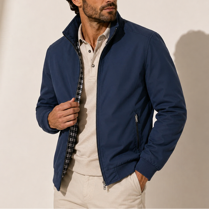 BLOUSON AVIATEUR LÉGER À COL MONTANT