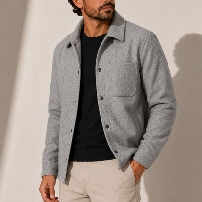 VESTE EN COTON STYLE SURCHEMISE