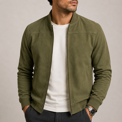 BLOUSON AVIATEUR LÉGER EFFET SUÈDE