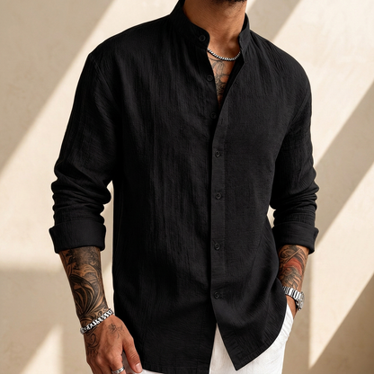 ALBRIGHTON CHEMISE BOUTONNÉE EN LIN DOUX