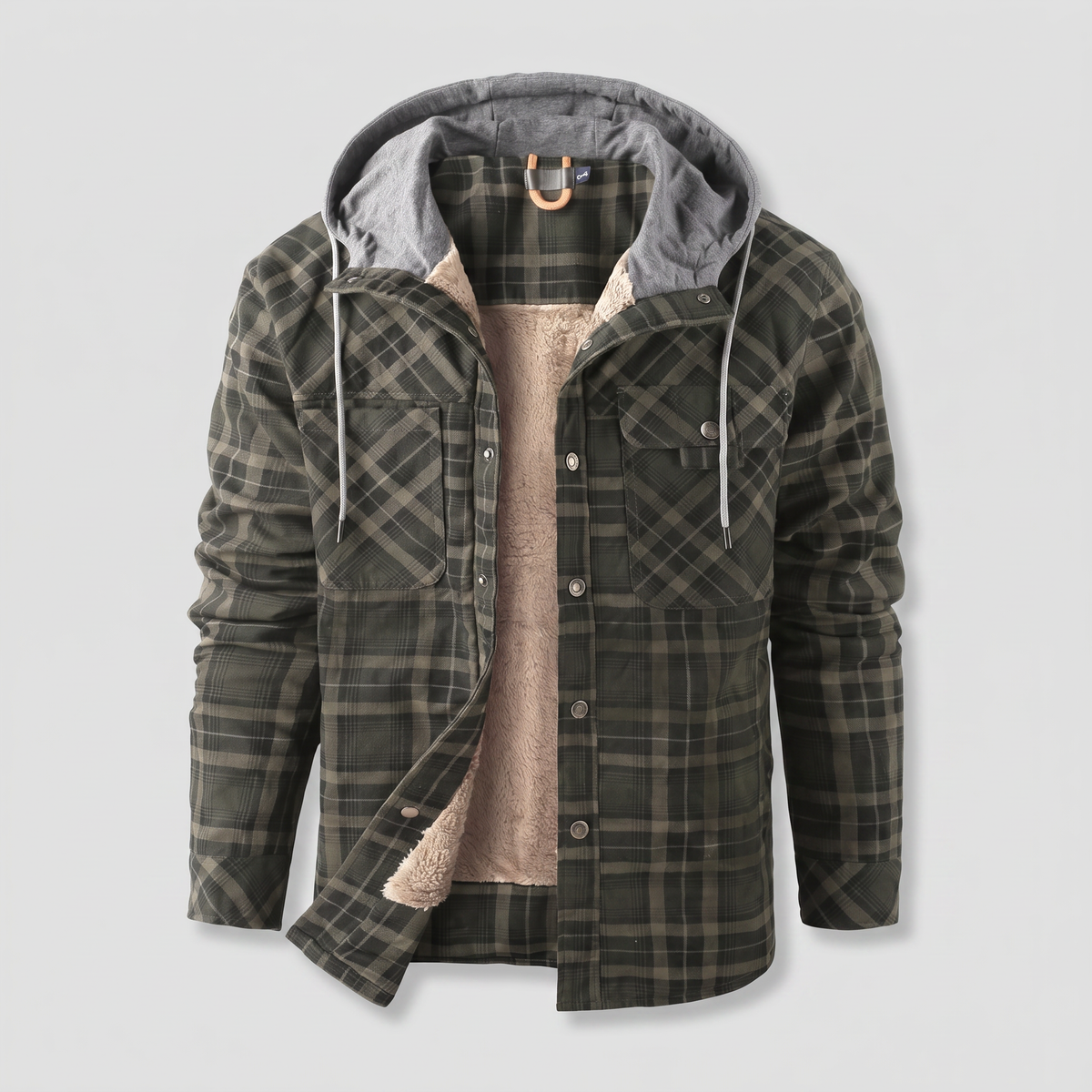GRANTHAM VESTE À CAPUCHE FORTEMENT DOUBLÉE