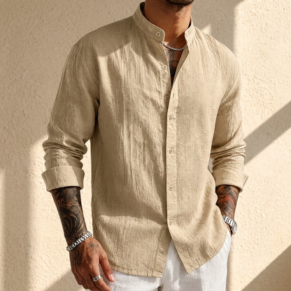 ALBRIGHTON CHEMISE BOUTONNÉE EN LIN DOUX