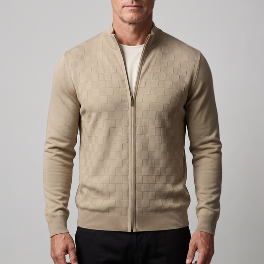 ALDRIC CARDIGAN À FERMETURE ÉCLAIR