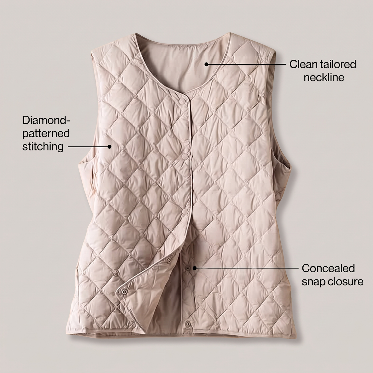 ALENA VESTE SANS MANCHES
