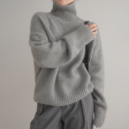 AMELIA CHANDAIL À COL ROULÉ EN TRICOT DOUX